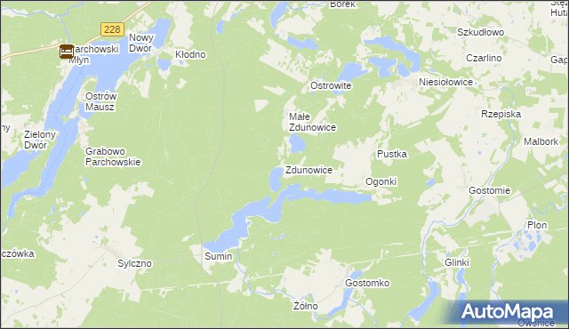 mapa Zdunowice, Zdunowice na mapie Targeo