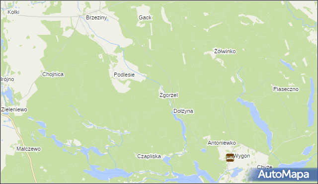 mapa Zgorzel, Zgorzel na mapie Targeo