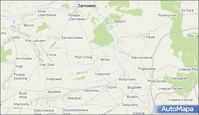 mapa Jelcza, Jelcza na mapie Targeo