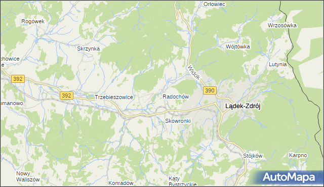mapa Radochów, Radochów na mapie Targeo