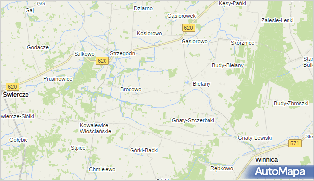 mapa Brodowo-Bąboły, Brodowo-Bąboły na mapie Targeo