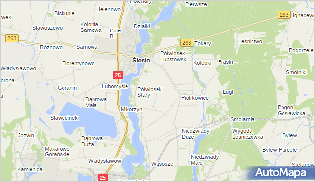 mapa Półwiosek Nowy, Półwiosek Nowy na mapie Targeo