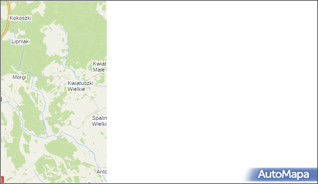 mapa Spaliny Małe, Spaliny Małe na mapie Targeo