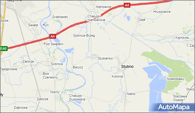 mapa Stubienko, Stubienko na mapie Targeo