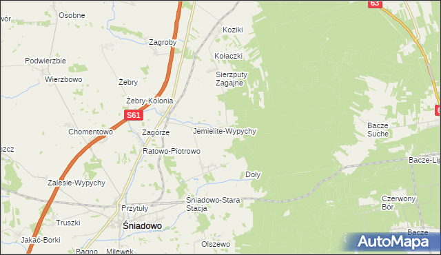 mapa Sierzputy-Marki, Sierzputy-Marki na mapie Targeo