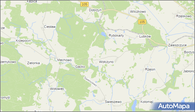 mapa Krakowice, Krakowice na mapie Targeo