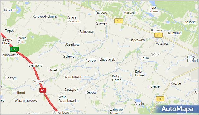 mapa Białotarsk, Białotarsk na mapie Targeo