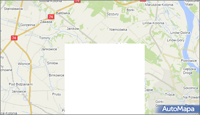 mapa Podszyn, Podszyn na mapie Targeo