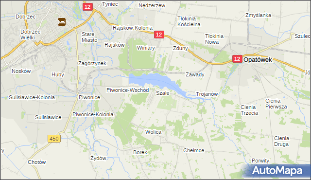 mapa Szałe, Szałe na mapie Targeo