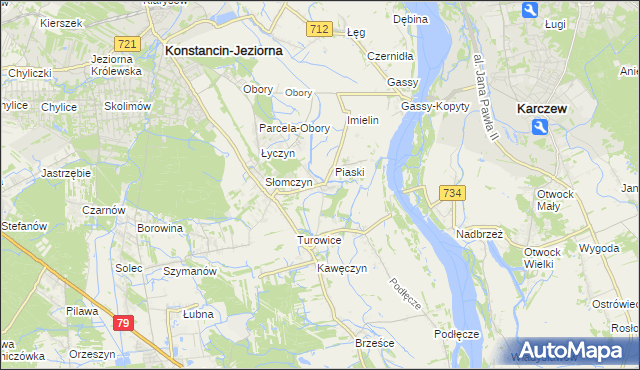 mapa Cieciszew, Cieciszew na mapie Targeo