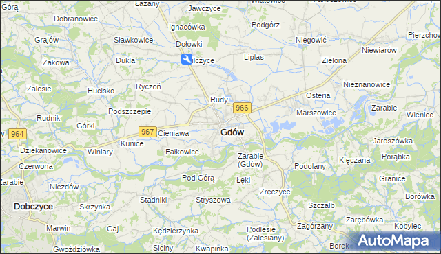 mapa Gdów, Gdów na mapie Targeo