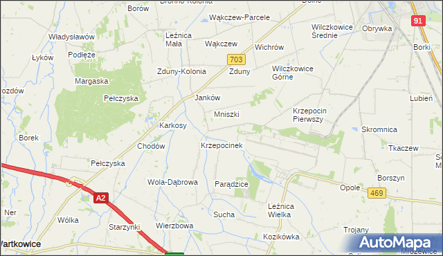 mapa Krzepocin Drugi, Krzepocin Drugi na mapie Targeo