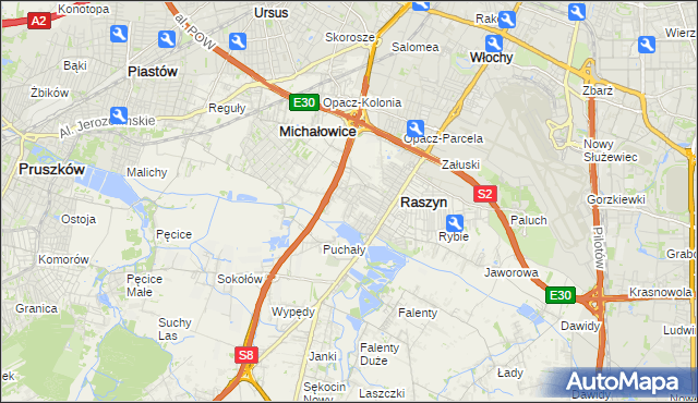 mapa Nowe Grocholice, Nowe Grocholice na mapie Targeo