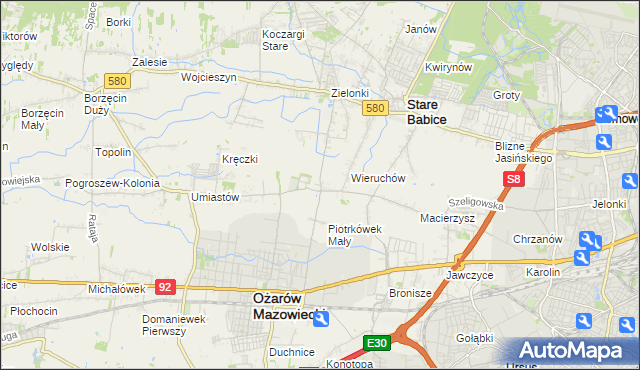 mapa Strzykuły, Strzykuły na mapie Targeo