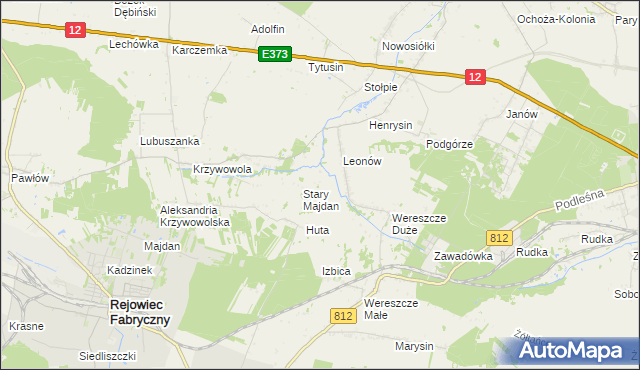 mapa Niemirów gmina Rejowiec, Niemirów gmina Rejowiec na mapie Targeo