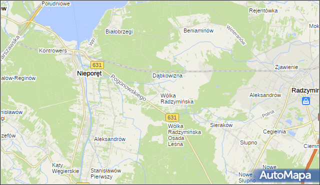 mapa Wólka Radzymińska, Wólka Radzymińska na mapie Targeo