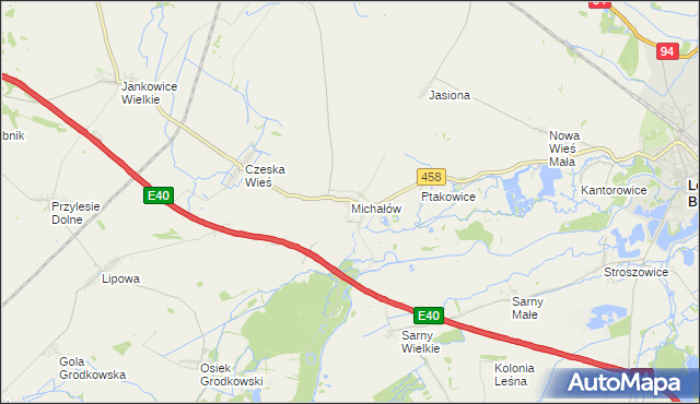 mapa Michałów gmina Olszanka, Michałów gmina Olszanka na mapie Targeo