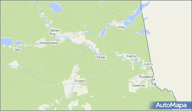 mapa Tartak gmina Płaska, Tartak gmina Płaska na mapie Targeo