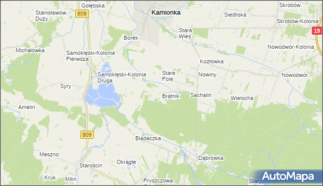 mapa Bratnik, Bratnik na mapie Targeo