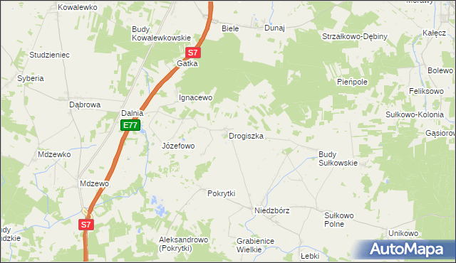 mapa Drogiszka, Drogiszka na mapie Targeo