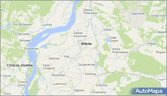 mapa Urządków, Urządków na mapie Targeo