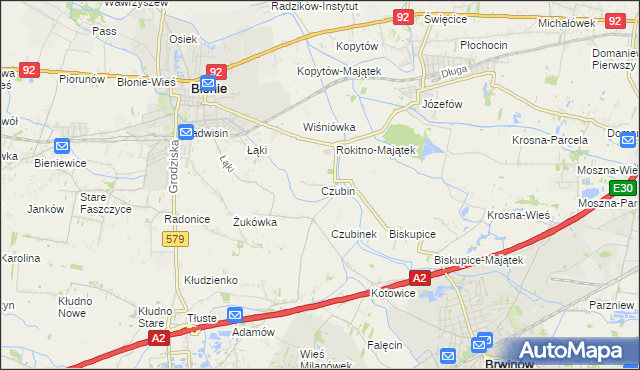 mapa Czubin, Czubin na mapie Targeo