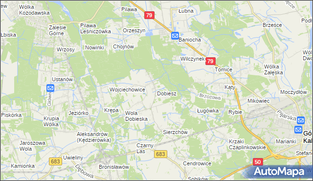 mapa Dobiesz, Dobiesz na mapie Targeo