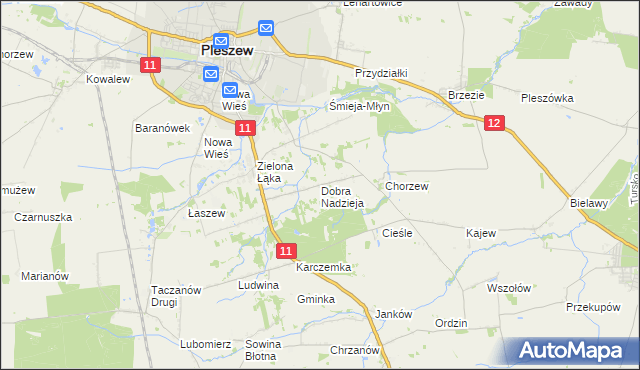 mapa Dobra Nadzieja, Dobra Nadzieja na mapie Targeo
