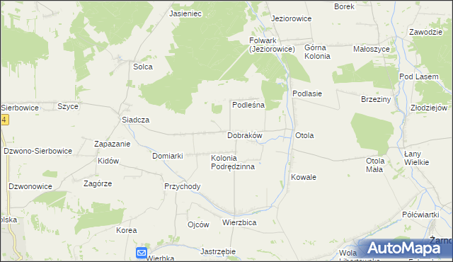mapa Dobraków, Dobraków na mapie Targeo