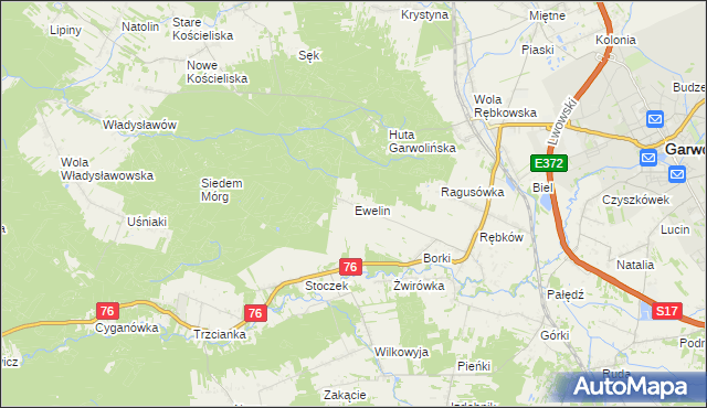 mapa Ewelin, Ewelin na mapie Targeo