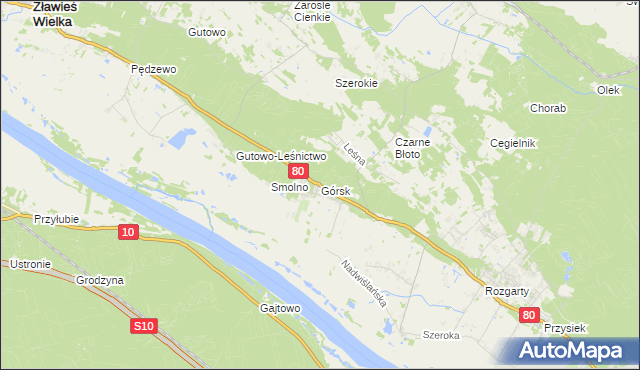 mapa Górsk, Górsk na mapie Targeo