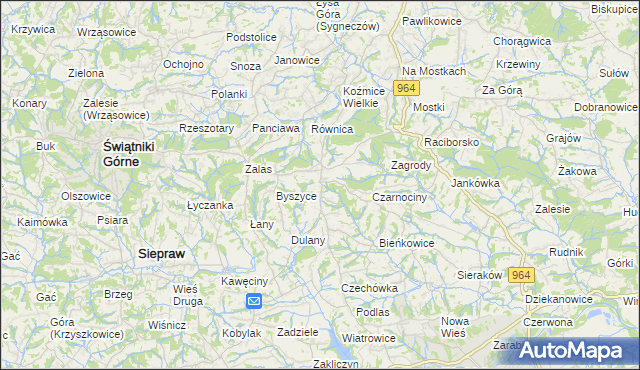 mapa Gorzków gmina Wieliczka, Gorzków gmina Wieliczka na mapie Targeo