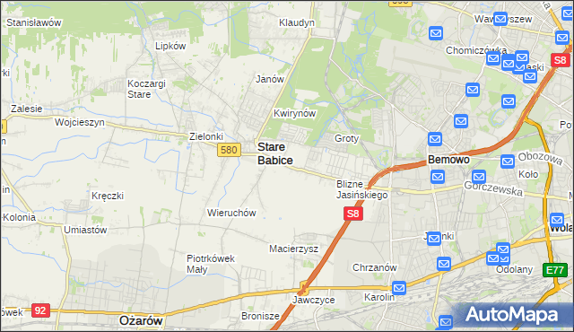 mapa Latchorzew, Latchorzew na mapie Targeo