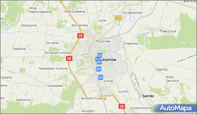 mapa Lubartów, Lubartów na mapie Targeo