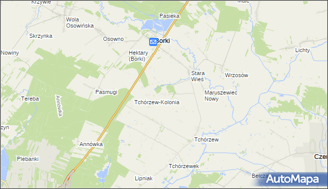 mapa Maruszewiec, Maruszewiec na mapie Targeo