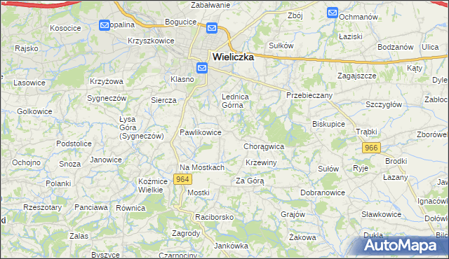 mapa Mietniów, Mietniów na mapie Targeo