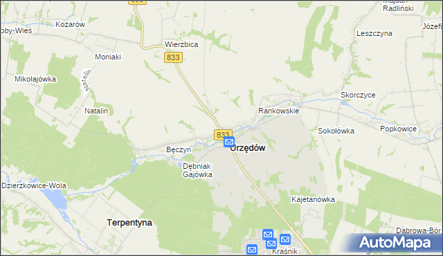 mapa Mikuszewskie, Mikuszewskie na mapie Targeo