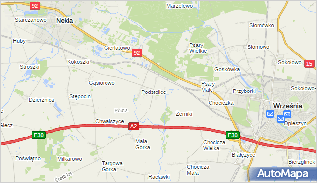 mapa Opatówko, Opatówko na mapie Targeo