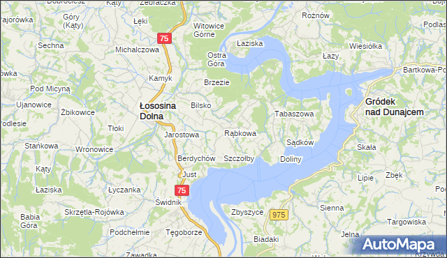 mapa Rąbkowa, Rąbkowa na mapie Targeo