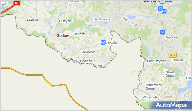 mapa Skrbeńsko, Skrbeńsko na mapie Targeo