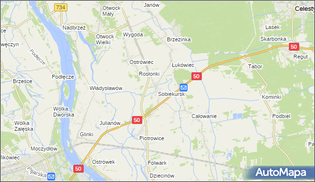 mapa Sobiekursk, Sobiekursk na mapie Targeo