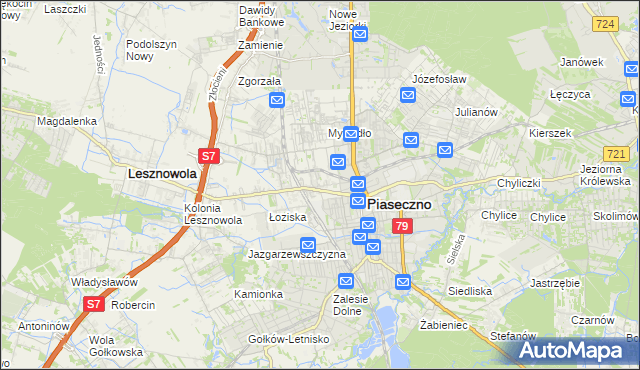 mapa Stara Iwiczna, Stara Iwiczna na mapie Targeo