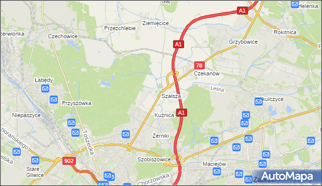 mapa Szałsza, Szałsza na mapie Targeo