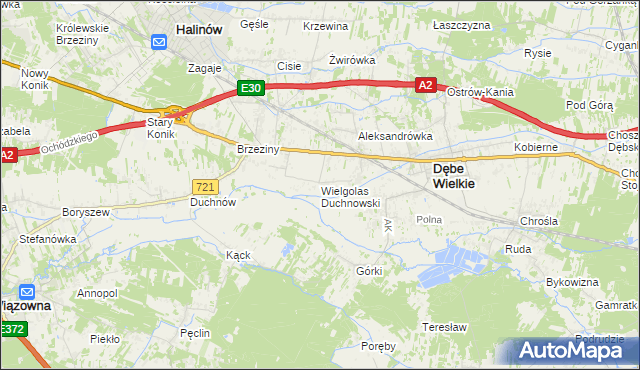 mapa Wielgolas Duchnowski, Wielgolas Duchnowski na mapie Targeo