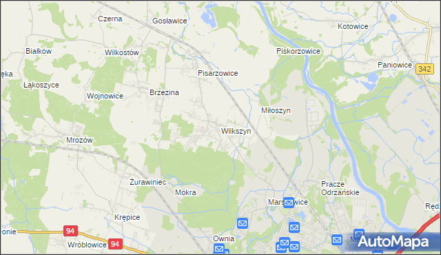 mapa Wilkszyn, Wilkszyn na mapie Targeo