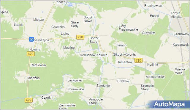 mapa Babiniec gmina Szadek, Babiniec gmina Szadek na mapie Targeo