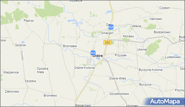 mapa Dobre powiat radziejowski, Dobre powiat radziejowski na mapie Targeo