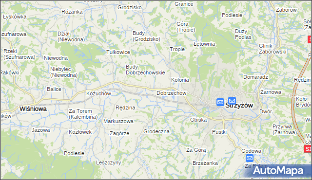 mapa Dobrzechów, Dobrzechów na mapie Targeo