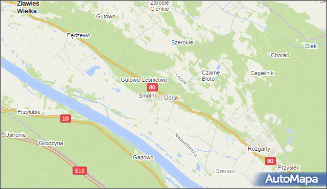 mapa Górsk, Górsk na mapie Targeo