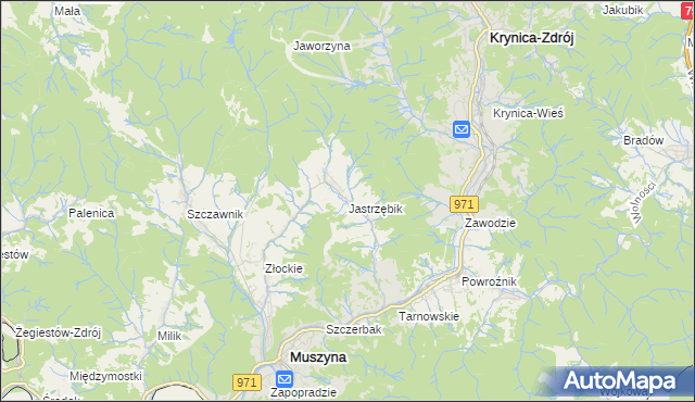 mapa Jastrzębik, Jastrzębik na mapie Targeo